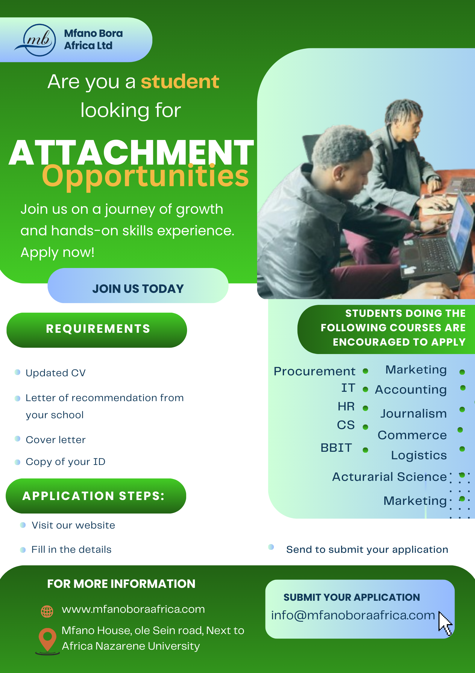 INDUSTRIAL ATTACHMENT OPPORTUNITIES (2026 INTAKE)